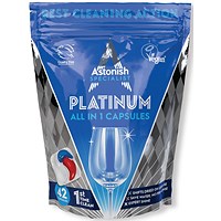 Astonish Specialist Platinum All In 1 Dish Wash Capsules, Pack of 336