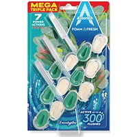 Astonish Foam and Fresh Eucalyptus Toilet Blocks x3 (Pack of 9)