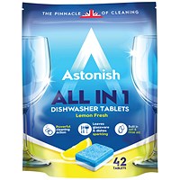 Astonish All in 1 Dishwasher Tablets, Pack of 42