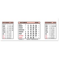 At-A-Glance 2026 Calendar Refill, 210x80mm At-A-Glance 2026 Calendar Refill, 210x80mm