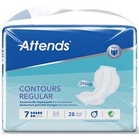 Attends Contours Sanitary Pads Size 7 Regular (Pack of 28)