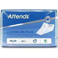 Attends Cover-Dri Bed Pad 400x600mm Plus x6 Pack of 300
