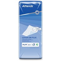 Attends Cover-Dri Bed Pad 600x900mm Plus x4 Pack of 50