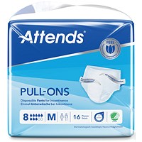 Attends Pull-Ons Incontinence Pants Size 8M x4 Pack of 16