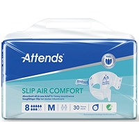Attends Slip Air Comfort Nappies Size 8M x4 Pack of 30