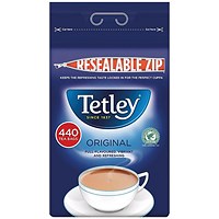 Tetley High Quality One Cup Tea Bags - Pack of 440