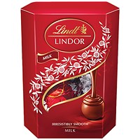 Lindt Lindor Milk Chocolate Truffles Cornet, 37g Lindt Lindor Milk Chocolate Truffles Cornet, 37g