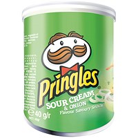 Pringles Sour Cream and Onion 40g (Pack of 12)