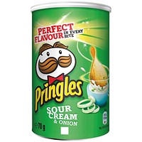 Pringles Sour Cream and Onion 70g (Pack of 12)