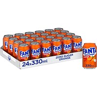 Fanta Zero, 24x330ml Cans