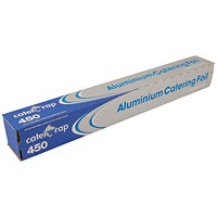Caterwrap Catering Foil in Cutter Box, 45cm x 75m Caterwrap Catering Foil in Cutter Box, 45cm x 75m