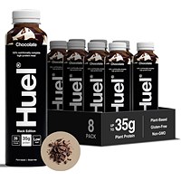 Huel Black Edition Chocolate Complete Meal Drink, 500ml, Pack of 8