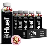 Huel Black Edition Strawberry Banana Meal Drink, 500ml, Pack of 8