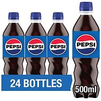 Pepsi, 24x500ml Bottles Pepsi, 24x500ml Bottles