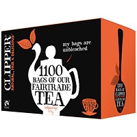 Clipper Fairtrade Blend 1 Cup Teabags - Pack of 1100