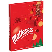 Mars Maltesers Milk Chocolate Reindeer Advent Calendar, 108g