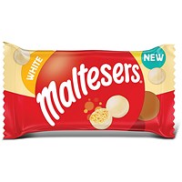 Maltesers White Chocolate + Honeycomb Bag, 30g, Pack of 12