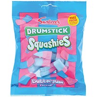 Swizzels Drumstick Squashies Bubblegum 160g (Pack of 10)