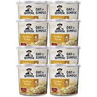 Quaker Oat So Simple Golden Syrup Porridge Pot, Pack of 8 Quaker Oat So Simple Golden Syrup Porridge Pot, Pack of 8