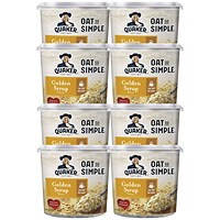 Quaker Oat So Simple Golden Syrup Porridge Pot, Pack of 8