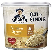 Quaker Oat So Simple Golden Syrup Porridge Pot, Pack of 8