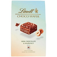 Lindt Choco Wafer, Milk Chocolate and Hazelnut, 135g