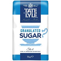 Tate & Lyle Granulated Sugar, 1kg, Pack of 15