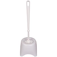 2Work Toilet Brush and Holder White AU91659 2Work Toilet Brush and Holder White AU91659
