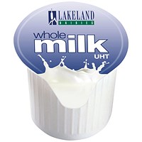 Lakeland UHT Full Fat Milk Pots, 12ml, Pack of 120