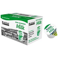 Lakeland UHT Semi-Skimmed Milk Pots, 12ml, Pack of 120