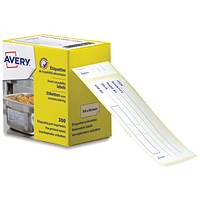 Avery Printed Food Traceability Labels 98x40mm (Pack of 300) ETIHACCP.UK