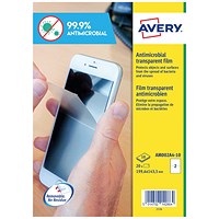 Avery Removable A4 Antimicrobial Film Labels (Pack of 20)