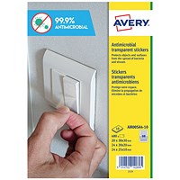 Avery Permanent Assorted Square Antimicrobial Film Labels (Pack of 680)