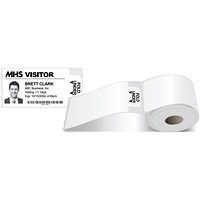 Avery Self-Adhesive Visitor Paper Badges Roll with Expiring Tabs 4851E-THR