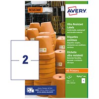 Avery Ultra Resistant Labels 148x210mm (Pack of 40) B3655-20