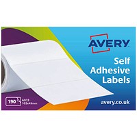 Avery 190 Labels on a Roll 102x49mm AL03