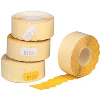 Avery Dennison Single-Line Price Marking Label Yellow 12x26mm (Pack of 15000) YR1226
