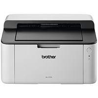 Brother HL-1110 A4 Wired Mono Laser Printer, White