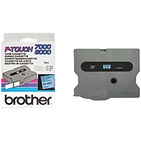 Brother P-Touch TX-551 Label Tape, Black On Blue, 24mmx15m
