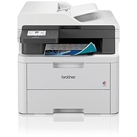 Brother DCP-L3560CDW A4 Wireless 3-In-1 Colour Laser Printer, White