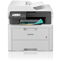 Brother MFC-L3740CDW A4 Wireless All-In-One Colour Laser Printer, White