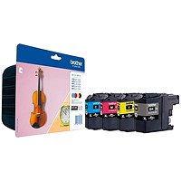 Brother LC127XLVALBPX High Yield Inkjet Cartridge Value Pack - Black, Cyan, Magenta and Yellow (4 Cartridges)