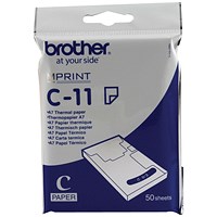 Brother Thermal Printer Paper, A7, Pack of 50