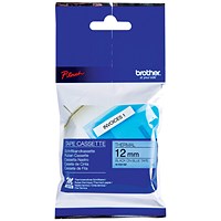Brother P-Touch M-K531BZ Label Tape, Black on Blue, 12mmx8m