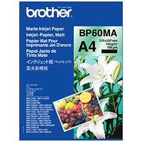 Brother Inkjet Paper Matt A4 Black (Pack of 25) BP60MA