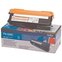 Brother TN328C Cyan Laser Toner Cartridge Brother TN328C Cyan Laser Toner Cartridge