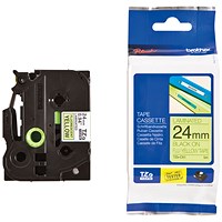 Brother P-Touch TZe-C51 Label Tape, Black on Yellow, 24mmx5m Brother P-Touch TZe-C51 Label Tape, Black on Yellow, 24mmx5m