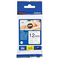Brother P-Touch TZe-231S, 12mmx4m, Black On White Labelling Tape, Ref TZE231S2