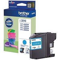 Brother LC221 Cyan Inkjet Cartridge