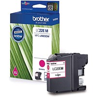 Brother LC22EM Inkjet Cartridge Magenta LC22EM